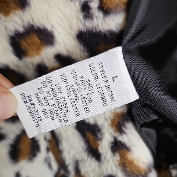 Cavalini Animal Print Teddy Jacket - Picture 4 of 6